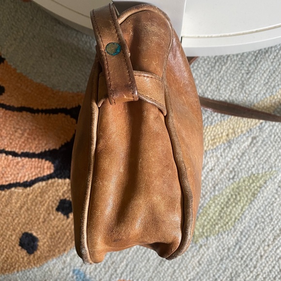 70s/80s I Old Brown Fine Leather Shoulder Bag I Long Island, NY - Picture 7 of 16